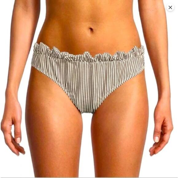 Ganni NWT MSRP$135 GANNI Stripe Bikini Bottom sz US 4 EU 36 - Picture 1 of 3